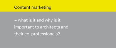 White Paper - Content marketing for architects